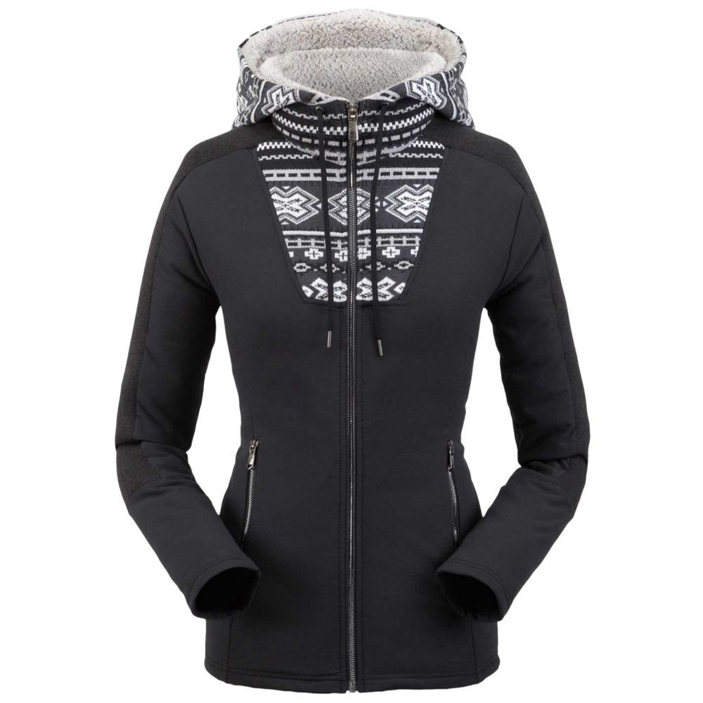 Spyder Ladie's Soiree Hybrid Hoodie Fleece Sweater size S